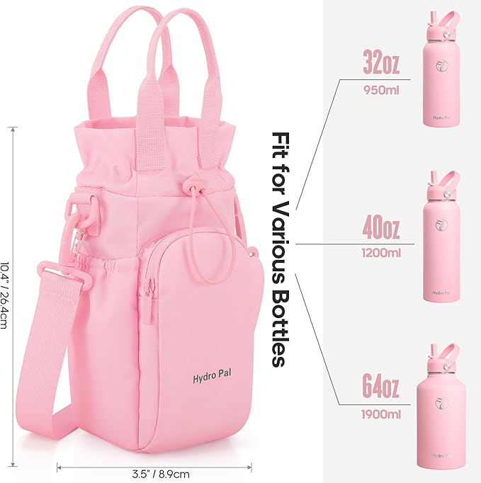 Insulated Water Bottles 32 oz with 2 Leak Proof Lids & Water Bottle Holder, Wide Mouth Sport Water Bottle with Straw, Reusable Stainless Steel Water Flask, Double Walled Vacuum Thermos