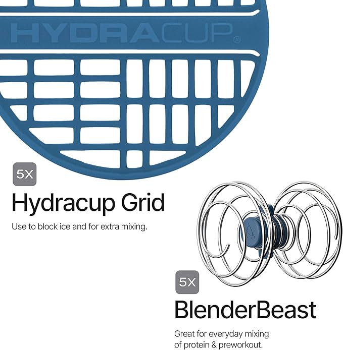 Hydra Cup OG Logo [5 Pack] 28 oz Shaker Bottles for Protein Shakes, Shaker Cups with Ball Blender Whisk, Travel To Go, BPA Free (Dark Colors)