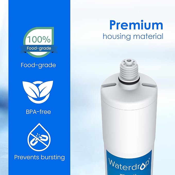 Waterdrop Scale Inhibitor Filter Replacement for Aqua-Pure® System AP430SS, AP431 Whole House Scale Inhibition Inline Water System, Prevent Scale Accumulation and Protect Water Heaters, 1 Pack