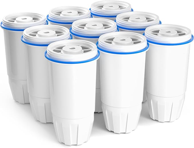 Water Filter Replacement 5-Stage Compatible with Zero Pitcher and Dispenser ZR-001 ZR-017 ZR-004 ZP-006 ZD-013 ZS-008, Filter System Fit for Zero Water Filter, 9 Pack