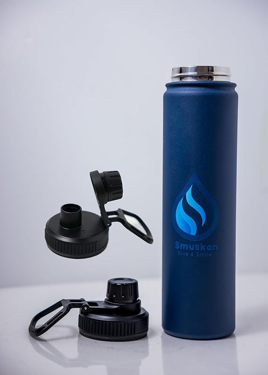 Sports original 24oz Stainless steel water bottle with strong LID and carrying loop