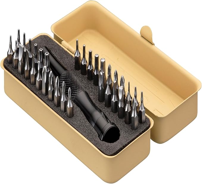 KESI Tool 77-Piece Torx bit Set Fully Armed Set with Waterproof Camera Hard Protective Case with 29-Piece 1/4" Multi Function Bits Set & 13-Piece 1/4" Spline Set & 35-Piece Precision Bits Set (Black)