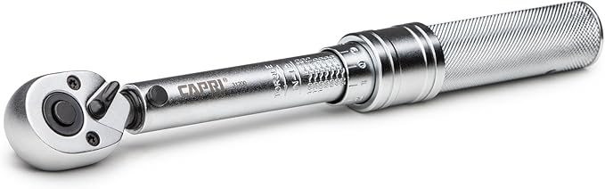 Capri Tools 31200 30-150 Inch Pound Industrial Torque Wrench, 1 4" Drive, Matte Chrome