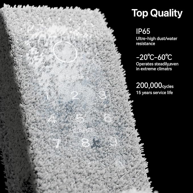 Smart Lock Doorbell Fingerprint Smart Door Lock Deadbolt for Homeowners or Parents Door Lock with Camera and Door Handle for Renters, Keyless Entry Door Lock for Front Door (Contour Black)