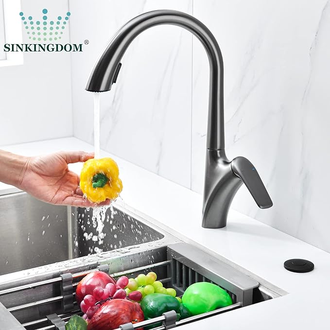 Garbage Disposal SinkTop Air Switch Kit with Stainless Steel Button,Matte Black