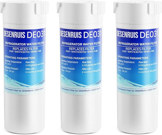 XWF Water Filter Replacement Compatible with GE XWF Water Filter, Pack of 3 (Not XWFE)