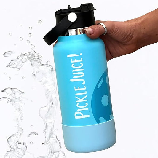 Maui Pickleball Co.™ Pickleball Water Bottle 32oz Pickleball Gifts Insulated Stainless Steel Water Bottle Funny Water Bottle PickleBall Accessories Sip/Straw Lid Pickleball Bottle Viral TikTok Bottle