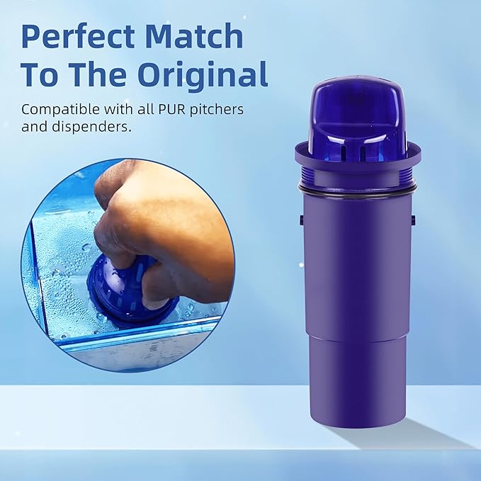 Water Filters Replacement for PUR, PUR Plus Pitcher and Dispenser, 4 pack Water Filters Replace PPF900Z,PPF951K,CRF950Z,PPT700W, PPT711W