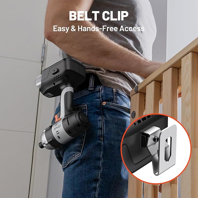 Litheli 20V Cordless Impact Driver, 1593 in-lbs Max Torque, 1/4 in. Hex Power Drill/Driver with Battery (Charger not Included)