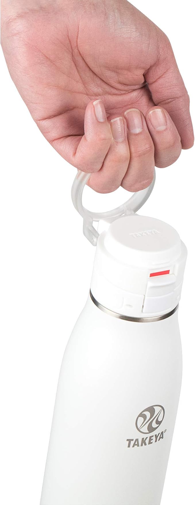 Takeya 17 oz Traveler Stainless Steel Insulated Travel Coffee Mug with Locking Leak Proof Lid, Premium Quality, BPA Free, Arctic