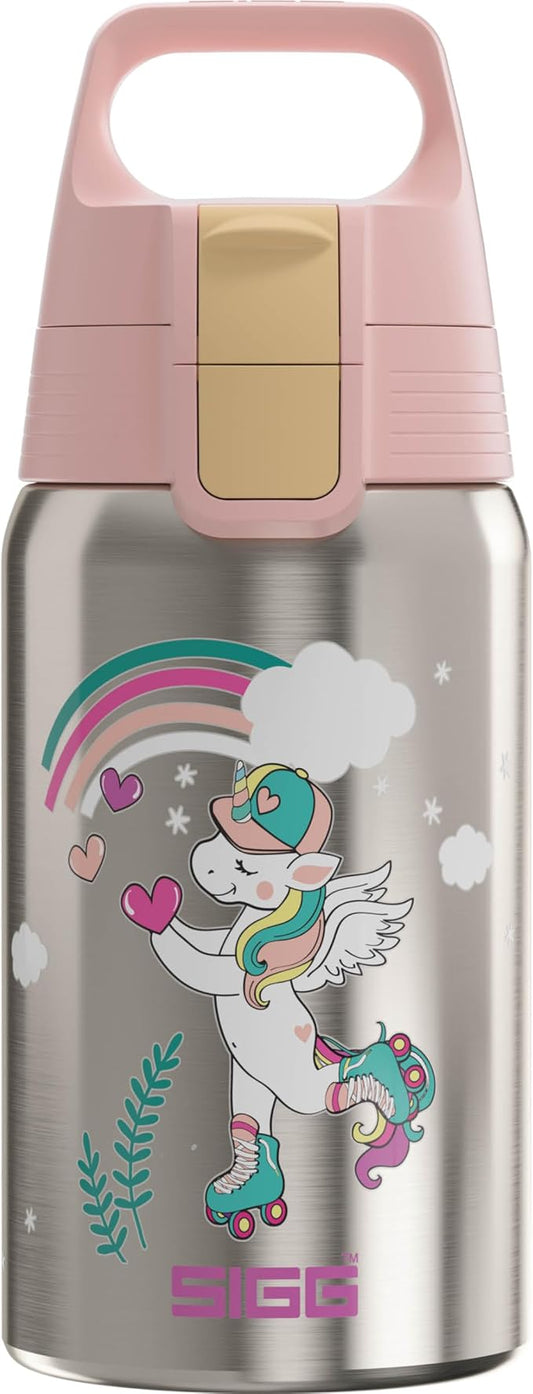 SIGG - Stainless Steel Kids Bottle - Shield One - Suitable For Carbonated Beverages - 17 Oz