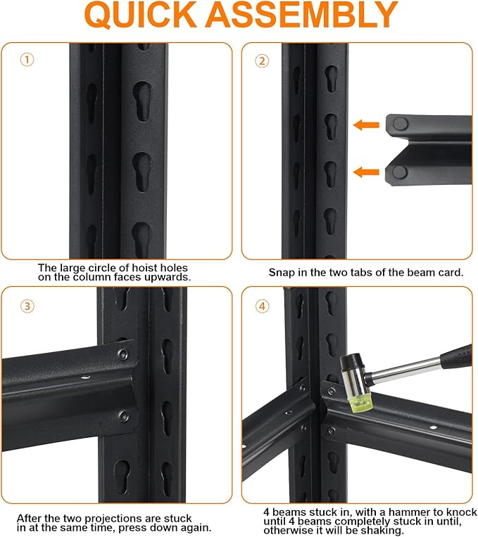35" H Black Garage Shelving Unit, Garage Storage Shelves 1050LBS Heavy Duty Shelves, Adjustable 3 Tier Metal Shelving Utility Shelf for Home, Basement