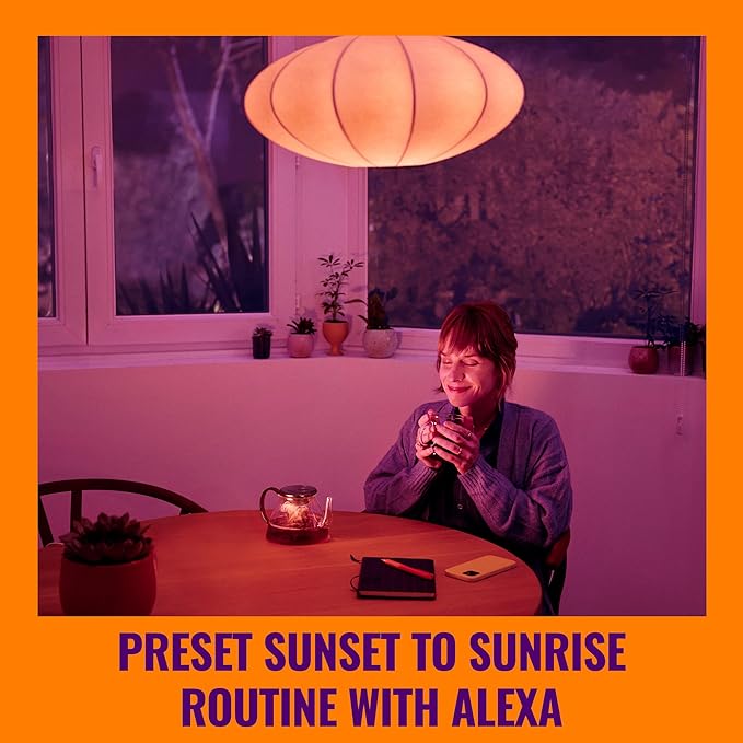 WiZ Connected Smart Light Bulbs, 2-Pack, Full Color A19 60W 800LM E26 LED Lights, Sunset/Sunrise Automation, Smart Bulbs with Motion Detection, Control with Voice or App