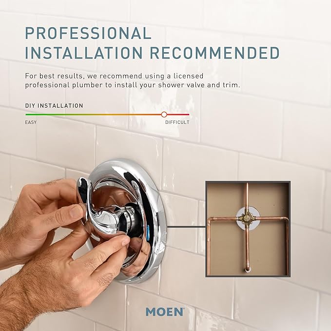 Moen Meena Matte Black Single Handle Modern Shower Faucet Set with Handshower and Tub Spout for Bathtub, Valve Included, 82618BL