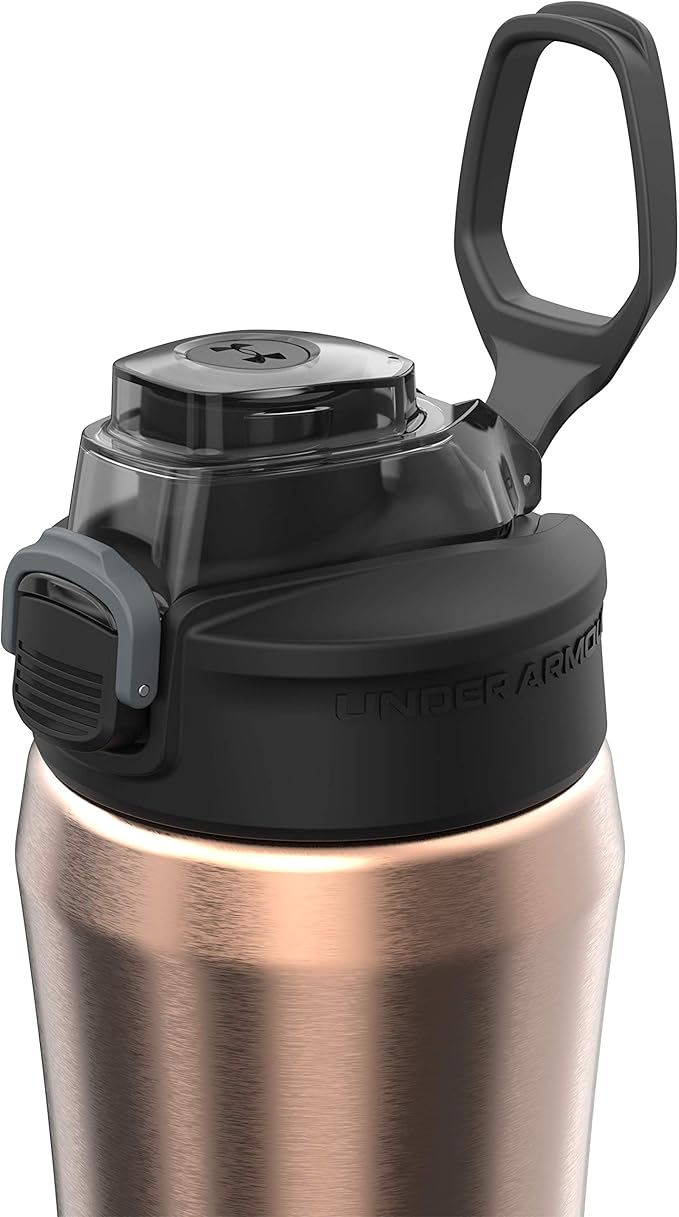 Under Armour 18oz Beyond Stainless Steel Water Bottle, Vacuum Insulated, Self Draining Protective Cap, Leak Proof, For Kids & Adults, All Sports, Gym