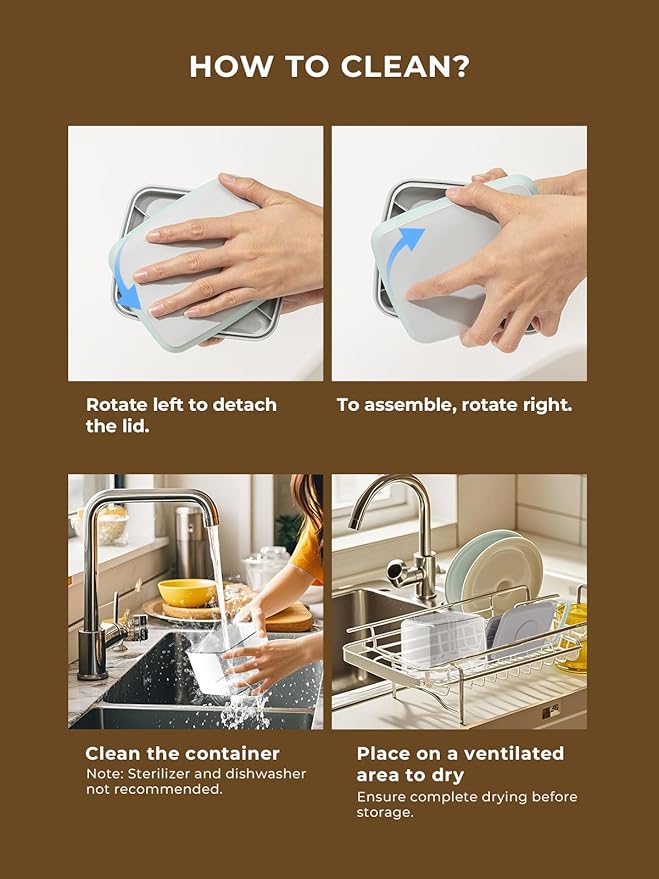 Pop Air Tight Containers Stackable- 2-Pack Cereal Storage Containers with Lids Airtight, Leakproof Pop Up Containers for Organizing, 1.5Qt & 0.5Qt