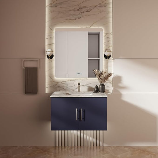 Sonoma 30 in. W X 22 in. D Navy Blue Single Bath Vanity Cabinet Without Countertop