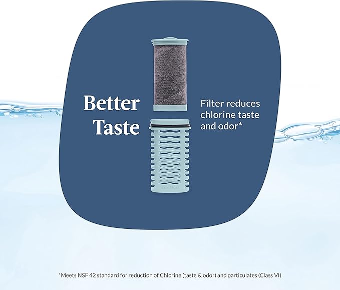 Contigo Clybourn Chill Stainless Steel FreeFlow Filter Water Bottle with AUTOSEAL, 24oz., Dark Ice