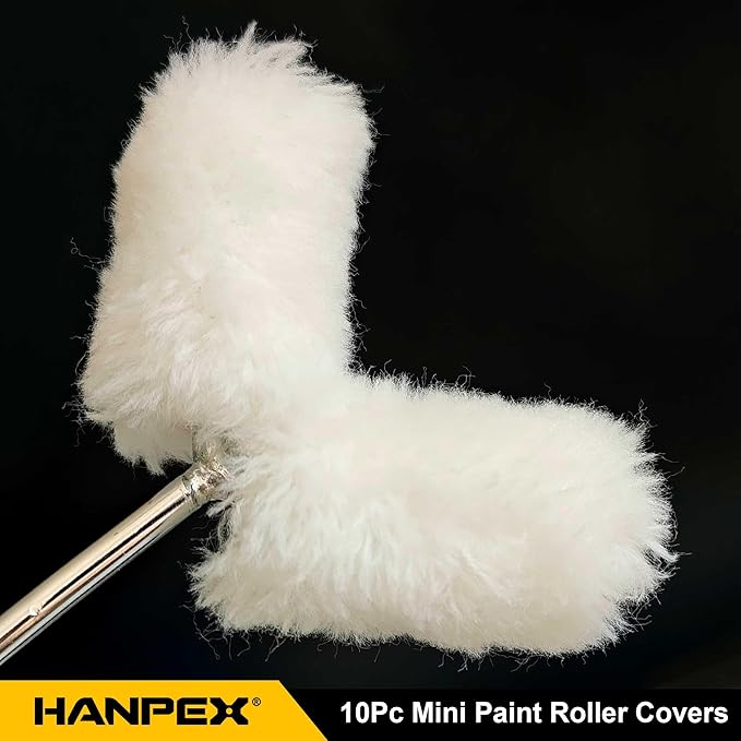 10-Pack Paint Roller Covers,2.4-inch Roller Naps for Flawless Painting – Home & DIY Use