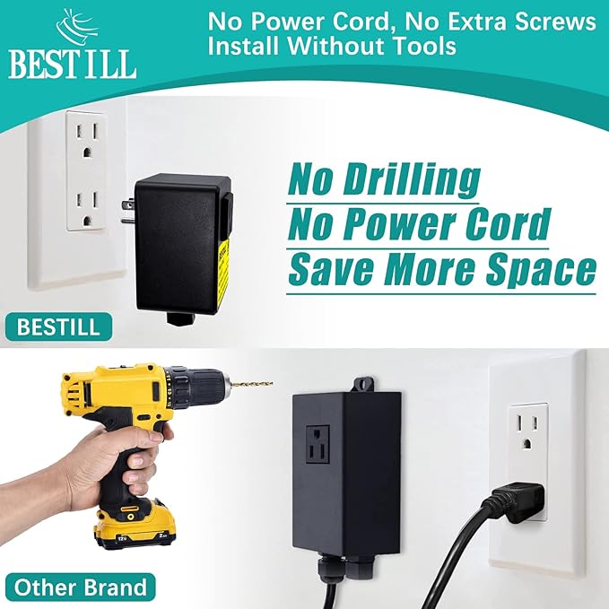 BESTILL Garbage Disposal Air Switch Kit - UL Listed, Cordless Sink Top Switch Button for Waste Disposer, 3.6" Long Push Button with Brass Cover, Brushed Gold, Compatible with all Garbage Disposals