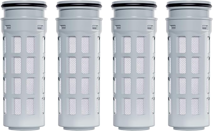 Waterdrop Replacement for Brita® Stream Pitcher Water Filter, Brita® OB05 Filter Pitchers and Dispensers, Pour Through Filters, Upgraded 7-stage Filters, Lasts 2 Months, Pack of 4