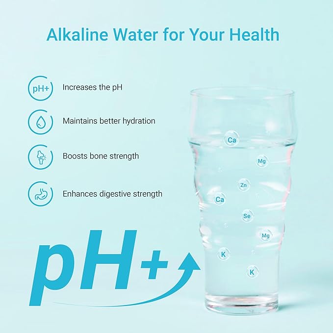 AQUA CREST Alkaline Water Filter, Intended for Brita® Pitchers and Dispensers, Everyday, UltraMax, Metro+, XL and More, NSF Certified, 2 Months, 3 Count, Mineralized Alkaline Water, Increases Water PH