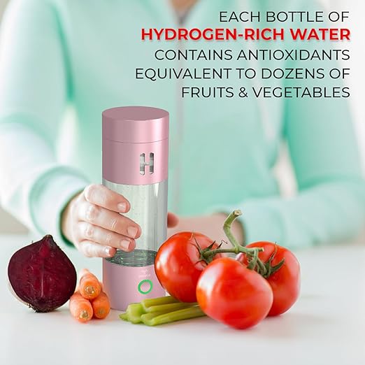 H2-Pro Hydrogen Water Bottle Generator with Latest SPE-PEM Technology (Onyx Black)