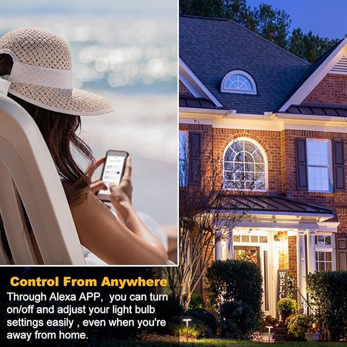 MELPO Smart Light Bulbs, 1300LM Color Changing Light Bulb, 16 Million Colors, Tunable White Alexa Light Bulbs, Music Sync, DIY Flash, Timing, A19 E26 Smart Bulbs, 130W Equivalent, No WiFi Required.