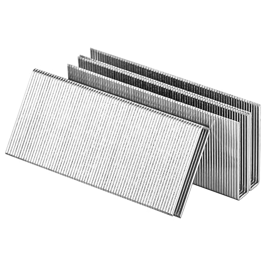 meite 16 Gauge 7/16-Inch Standard Crown Staples, 2 Inch Length Galvanized Heavy-Duty Construction Staples for Roof Decking Subflooring Wall Sheathing Fencing, 10,010 PCS