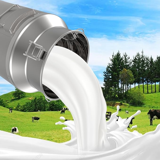 Milk Can, 304 Stainless Steel 20 Liter Milk Can with/Lid, 5 Gallon Milk Jug, Heavy Duty Tote Stainless Steel Water Jug, Milk Bucket Wine Pail Bucket for Milk and Wine Liquid Storage.