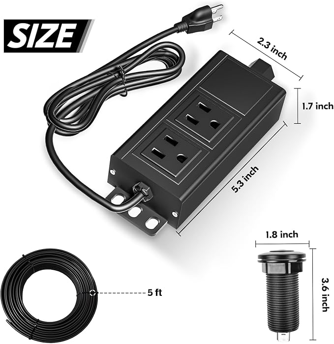 Garbage Disposal Air Switch Kit, Garbage Disposal Button, Kitchen Garbage Disposal Switch Button, Sink Top Waste Disposer On/Off (Black Stainless Steel)