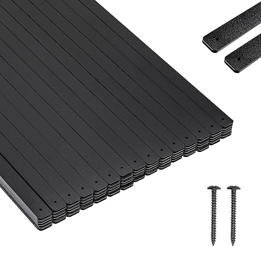 29.5" Aluminum Deck Balusters Staircase with Screws 75 Pack Railing,for Outdoor Stair Deck Porch, Black