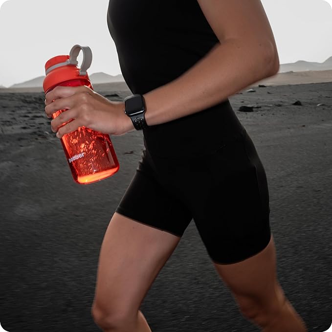 BOBBER 30 oz Tritan Water Bottle with Strainer Mesh, Premium Quality — BPA Free, Leak Proof & Dishwasher Safe Sports Water Bottle — Lightweight Portable No Spill Water Bottle for Adults (Black)