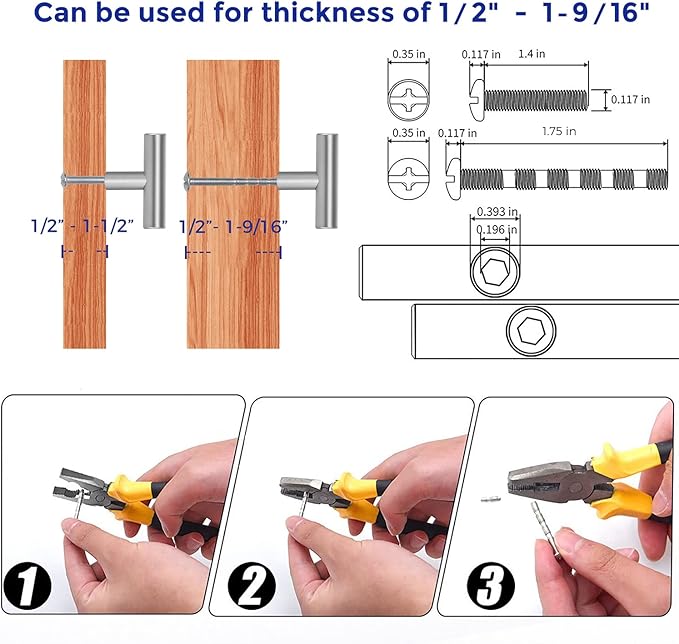 Ravinte 10 Pack | 2" Cabinet Pulls Brushed Nickel Stainless Steel Kitchen Cupboard Drawer Pulls Cabinet Handles 2 Inch Length with Mounting