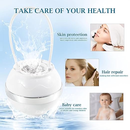 Bath Ball Filter for Tub Faucet, 2500 Gallons Bathtub Hard Water Filter to Remove Contaminants Chlorine for Softer and Healthier Skin, BPA Free