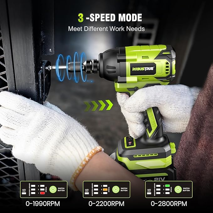 Cordless Impact Wrench, 406Ft-lbs (550N.m) Brushless 1/2 inch, 2800RPM High Torque Impact Gun, 2x 4.0Ah Battery, Charger, 4 Sockets, Electric Impact Wrench for Car Home