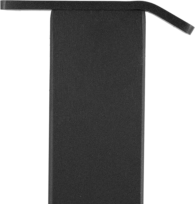 Stainless Steel Square Fence Post for Deck Cable Railing System, Flat Top Down to Stair Post 36"x2"x2" Pre-Drilled, Matte Black