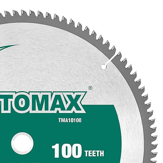 10-Inch 100 Tooth TCG Thin Aluminum and Non-Ferrous Metal Saw Blade with 5/8-Inch Arbor