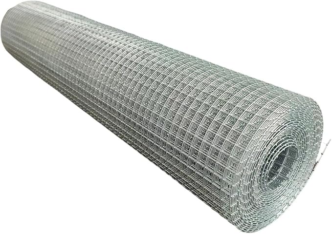 Hardware Cloth 1/4inch 20inx15ft 23 Gauge,Double-Layer Hot-Dip Galvanizing After Welding,Chicken Wire Netting Garden Wire Fencing Rabbit Snake Fence Chicken Coop Plant Supports