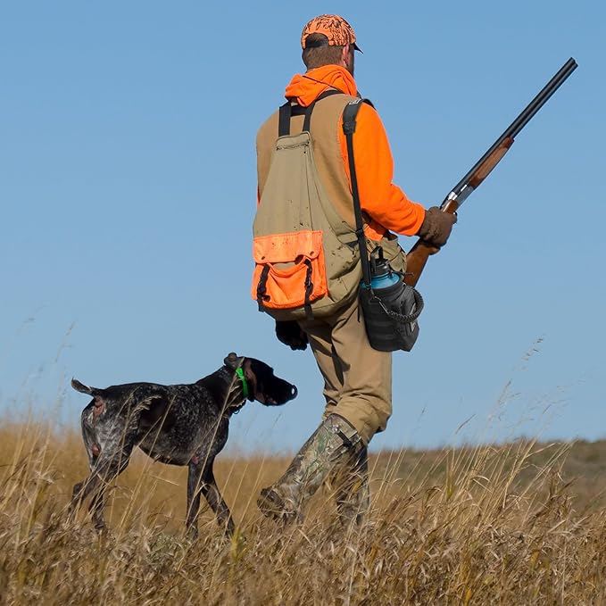 NATURE PIONEOR Tactical Water Bottle with Carrying Molle Sleeve, Stainless Steel 18/8 Food Grade Half Gallon Jug