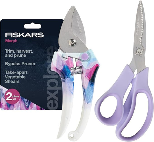 Fiskars Pruner and Veggie Shears Set, Explore Collection