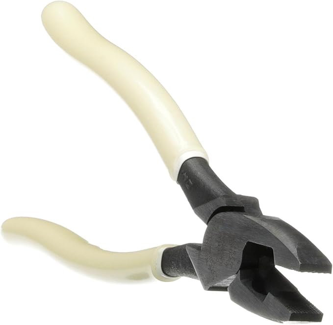 Klein Tools D20009NEGLW Side Cutter Linemans Pliers, Made in USA, Cut ACSR, Screws, Nails, Hard Wire, 9-Inch Hi-Viz Pliers