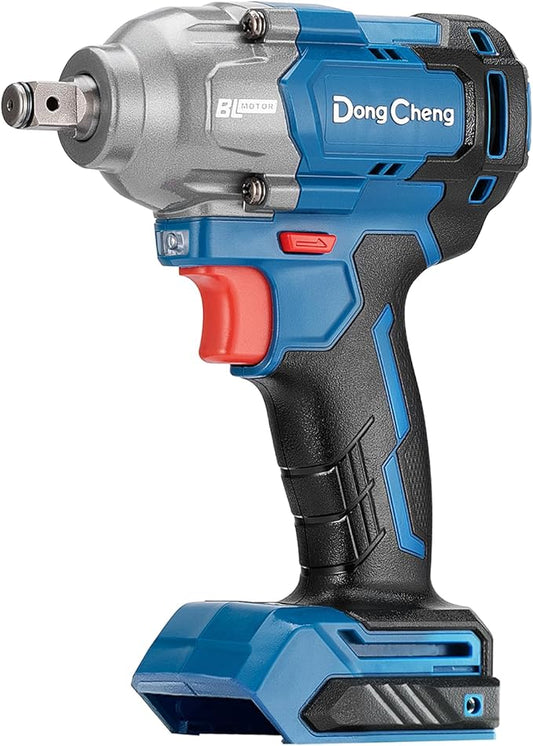 Dong Cheng 20V Brushless Impact Wrench, Max Torque 360 ft-lbs (488N.m), 1/2 inch with 3 Mode Speed, 2400 RPM Cordless Impact Gun, Bare Tool