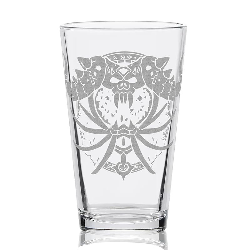 WARLOCK WARCRAFT Engraved Pint Glass | Inspired by Warcraft | Great Gamer Gift Idea!