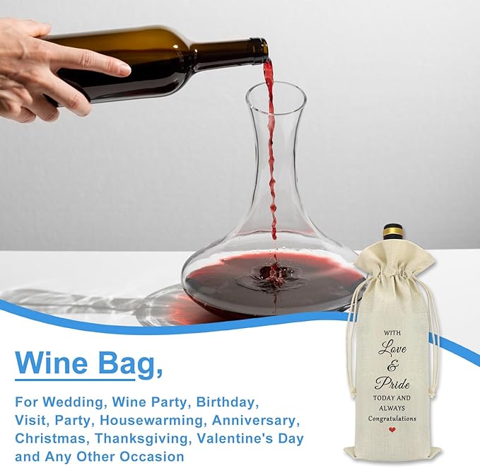 Graduation Gifts for Her Him Class Of 2024 Graduation Decorative Wine Bag for Women Men Masters Degree College High School Graduation Gifts Congratulation Gifts for Daughter Son Graduate Souvenir Gift