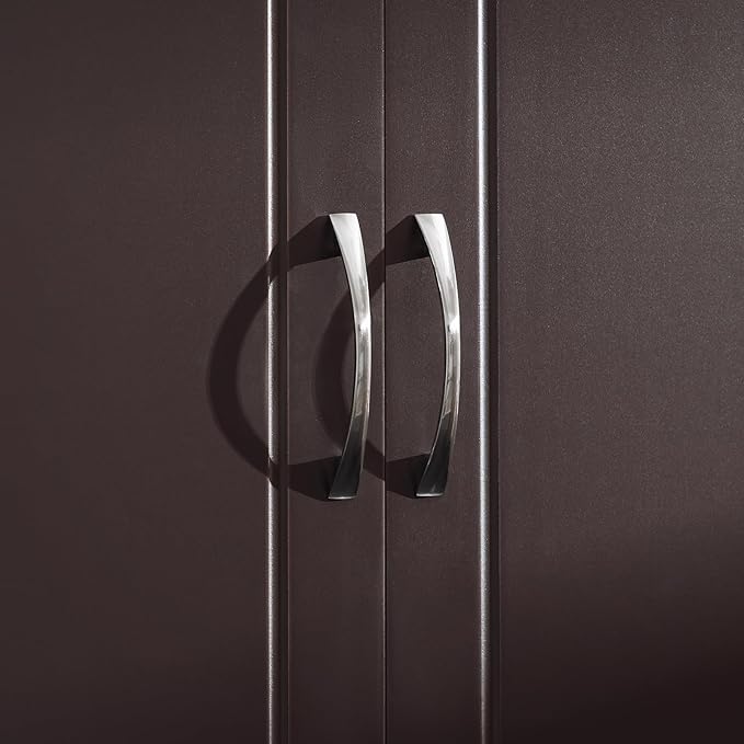 SoBuy Wall Cabinet Laundry Room, Medicine Cabinet for Bathroom Kitchen Garage,Floating Cabinet Hanging Storage with Adjustable Shelf, Brown FRG231-BR