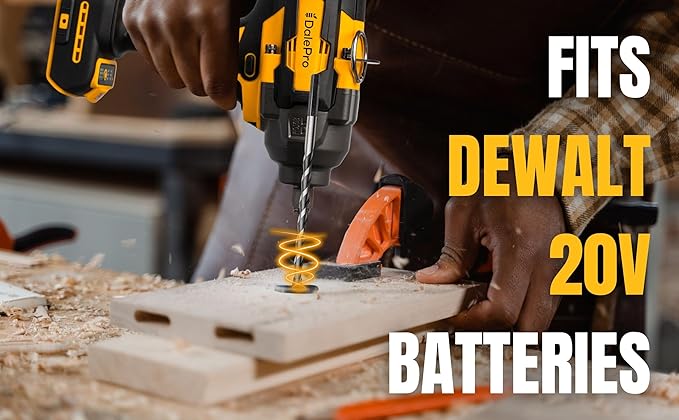 Cordless Impact Wrench 1/2 inch Compatible with DeWalt (Only Tool) 730Ft-lbs 1000N.m - Impact Driver 20v Battery Talado de impacto 1/2 Pistola impacto 1/2-5 Socket + Extension Tool Only