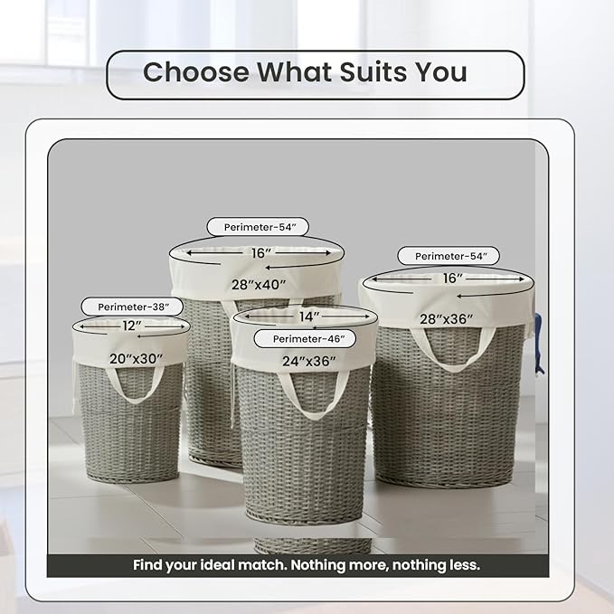 LFH Home Cotton Canvas Large Laundry Bag with Handle, Heavy Duty Drawstring Closure Washable Laundry Bags, School Travel, Home, Hotel, College Dorm, Organizer Sack, Toy Clothes 28x36 (Pack of 2)-White