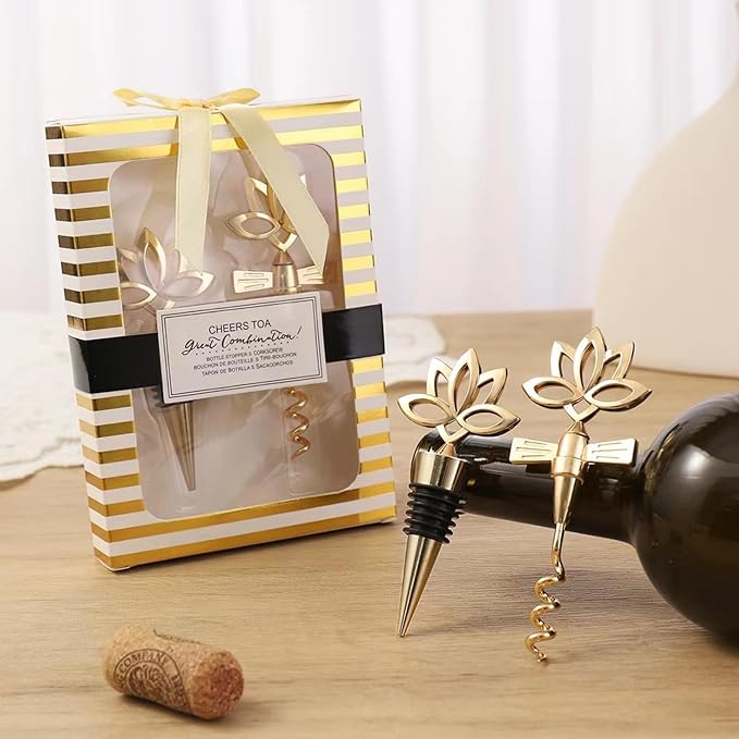 Decorative Wine Stopper and Opener Set of 2,Cool Wine Bottle Stoppers for Glass Bottles,Crystal Bottle Stopper Fits Standard Bottles,Fancy Decors Wine Tools (Heart Set)