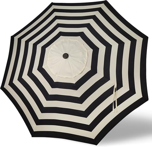 Blissun 9ft Patio Umbrella Replacement Canopy, Market Umbrella Top, Outdoor Table Umbrella Canopy for 8 Ribs, Canopy Only